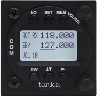 Flugfunkgerät  f.u.n.k.e. ATR 833-ÎI LCD
