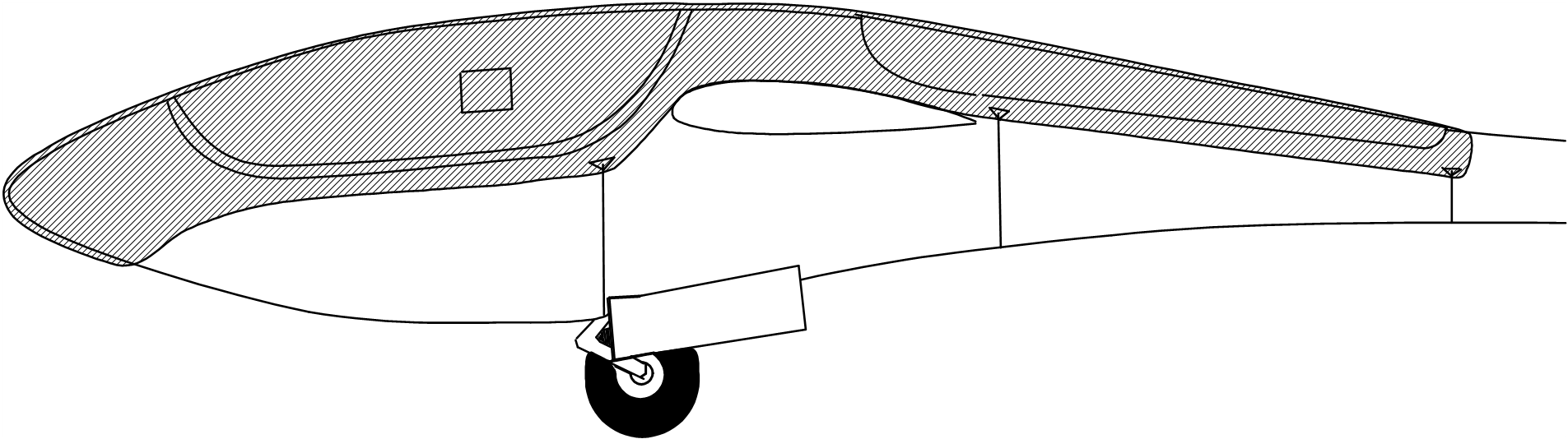 Haubenbezug/Cockpit-Cover Doppelsitzer lang Allwetter einlagig JAXIDA 