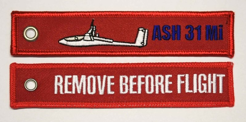 REMOVE BEFORE FLIGHT Schlüsselanhänger ASH 31 Mi