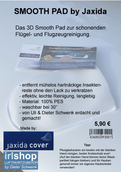 SMOOTH PAD 3D Reinigungshandschuh - Made by JAXIDA