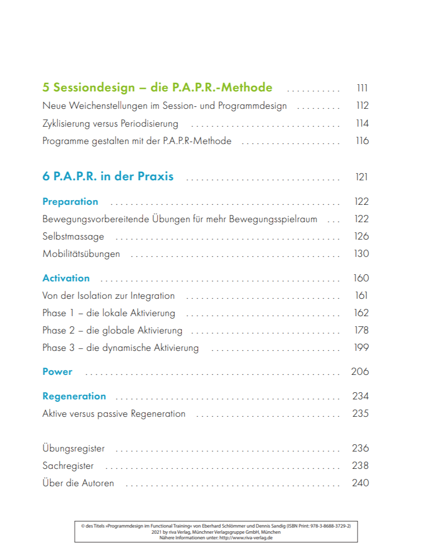 Programmdesign im Functional Training (Buch) 