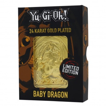 Fanattik Yu-Gi-Oh! 24K Goldkarte - Baby Dragon/Babydrache