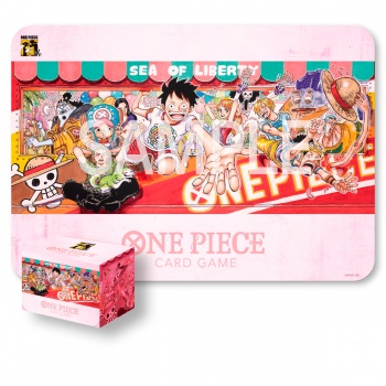One Piece TCG Card Game Playmat und Karten Box Set 25th Edition