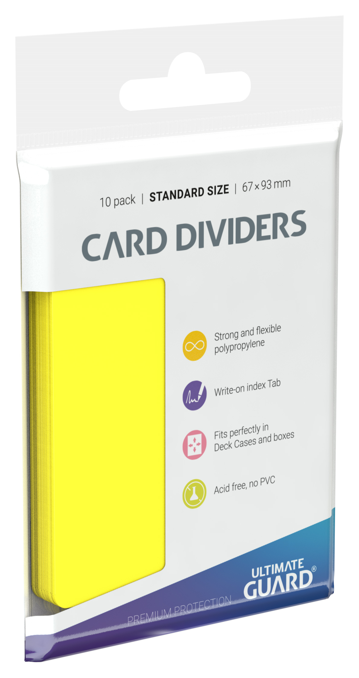 Kartentrenner Standard Größe Gelb 