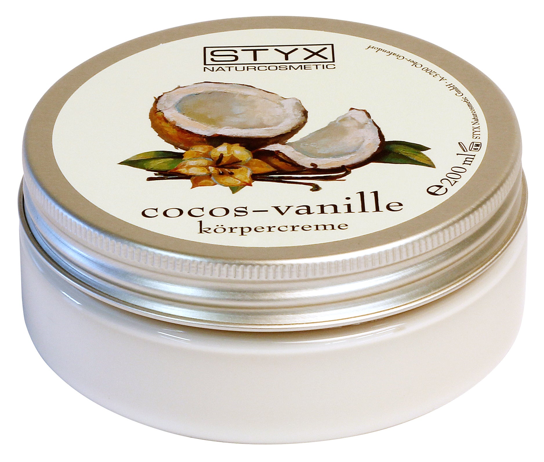 Crema corpo cocco e vaniglia 200ml