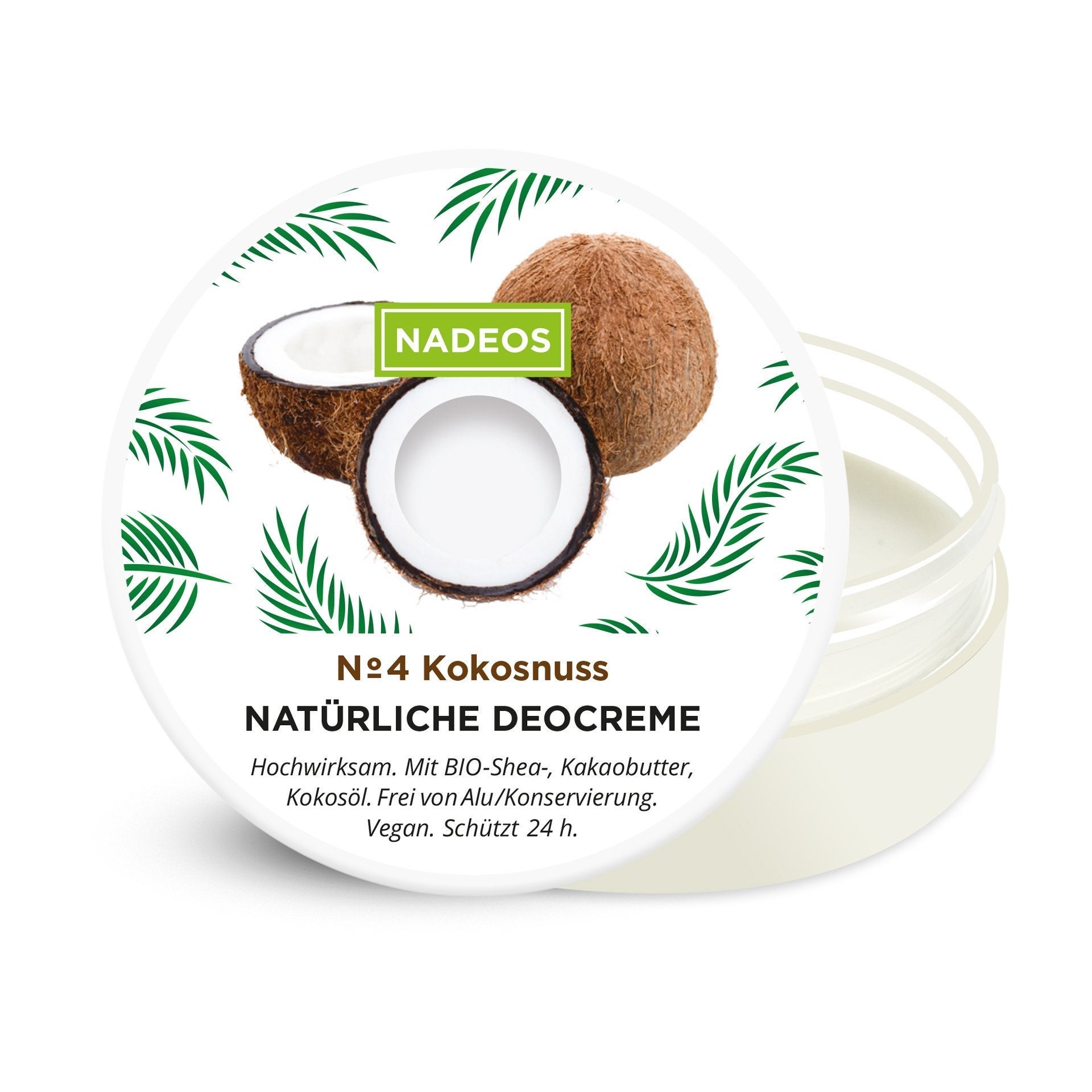 Crème déodorante naturelle à la noix de coco