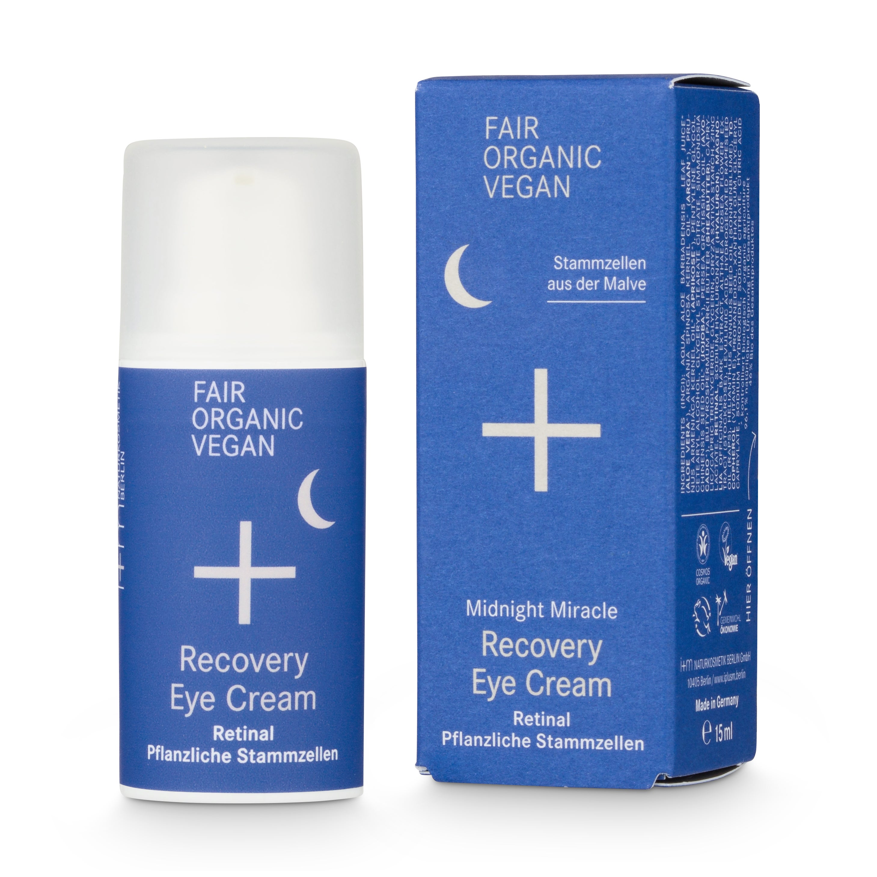 Augencreme, Erholung, Retinal, Pflanzliche Stammzellen, vegan