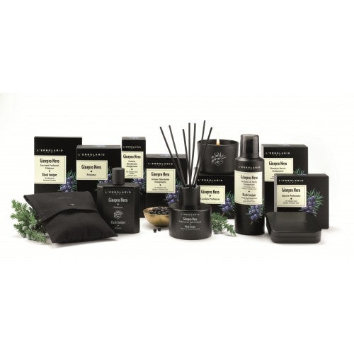 lerbolario-ginepro-nero-jasmin-raumduft-mit-holzstaebchen-125ml Profumo per ambiente GINEPRO NERO con bastoncini di legno