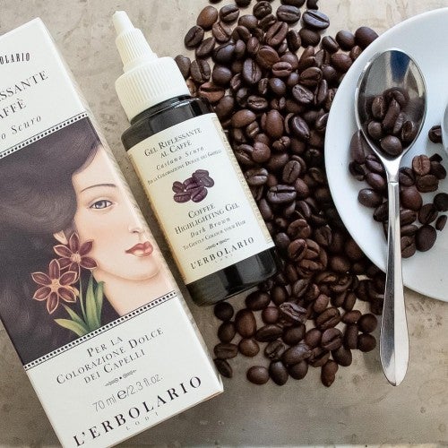 Gel colorante per capelli al caffè castano scuro