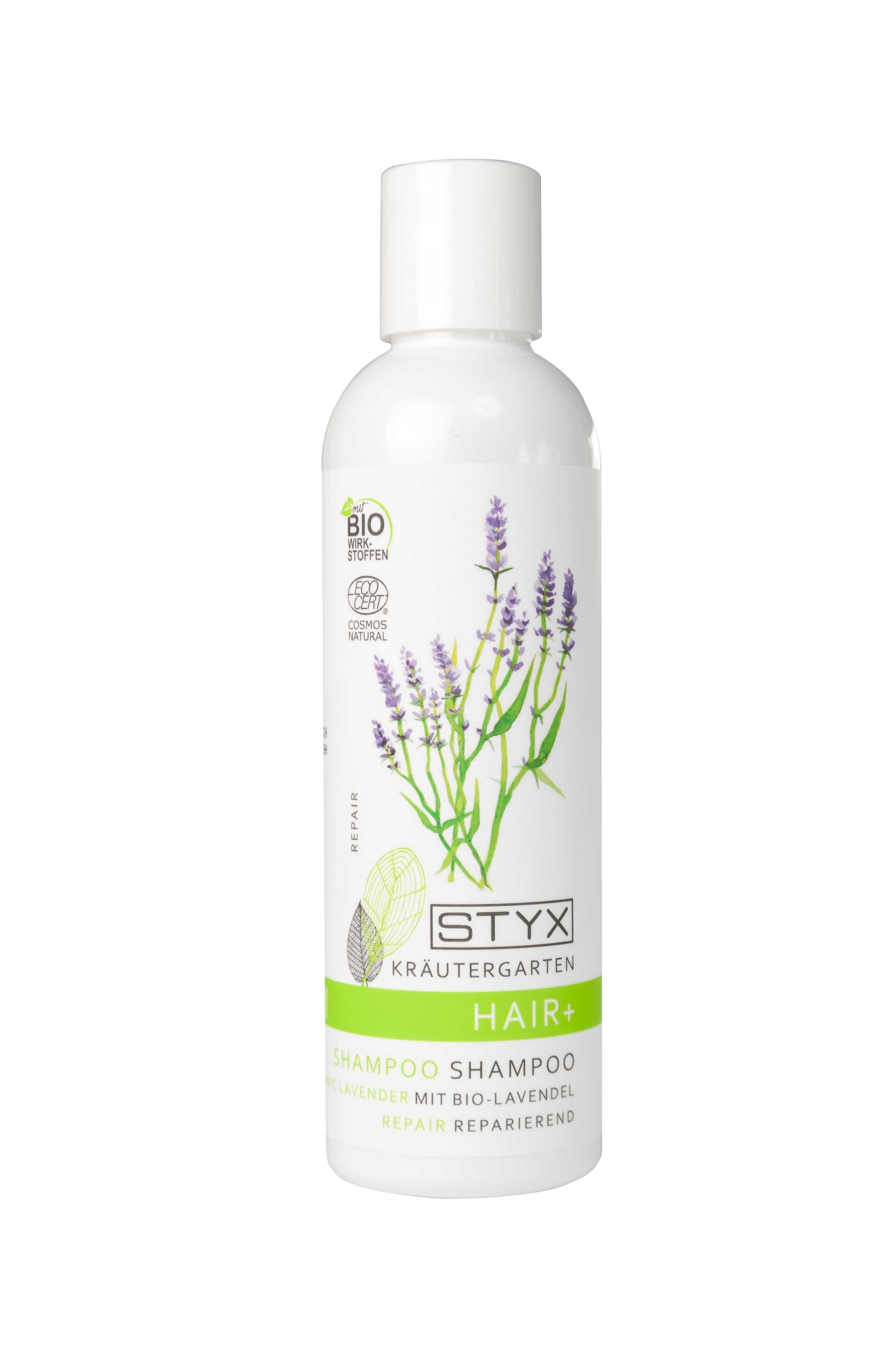Shampooing HAIR+ au jardin d'herbes aromatiques et à la lavande bio