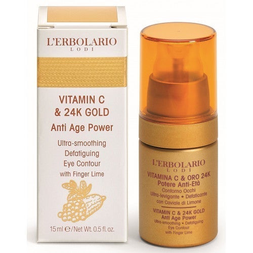 Crema contorno occhi anti-età alla VITAMINA C e ORO 24K