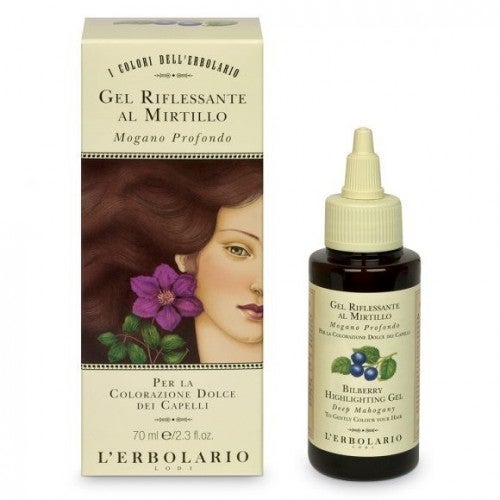 lerbolario-haartonungsgel-mahagonirot-70ml Kräuter, Pflanze, Person, Flasche