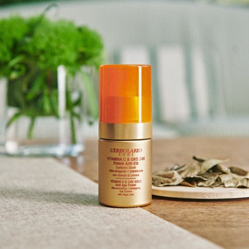 lerbolario-vitamin-c-24k-gold-24h-anti-aging-augenkonturencreme-15ml-3 Crema contorno occhi anti-età alla VITAMINA C e ORO 24K