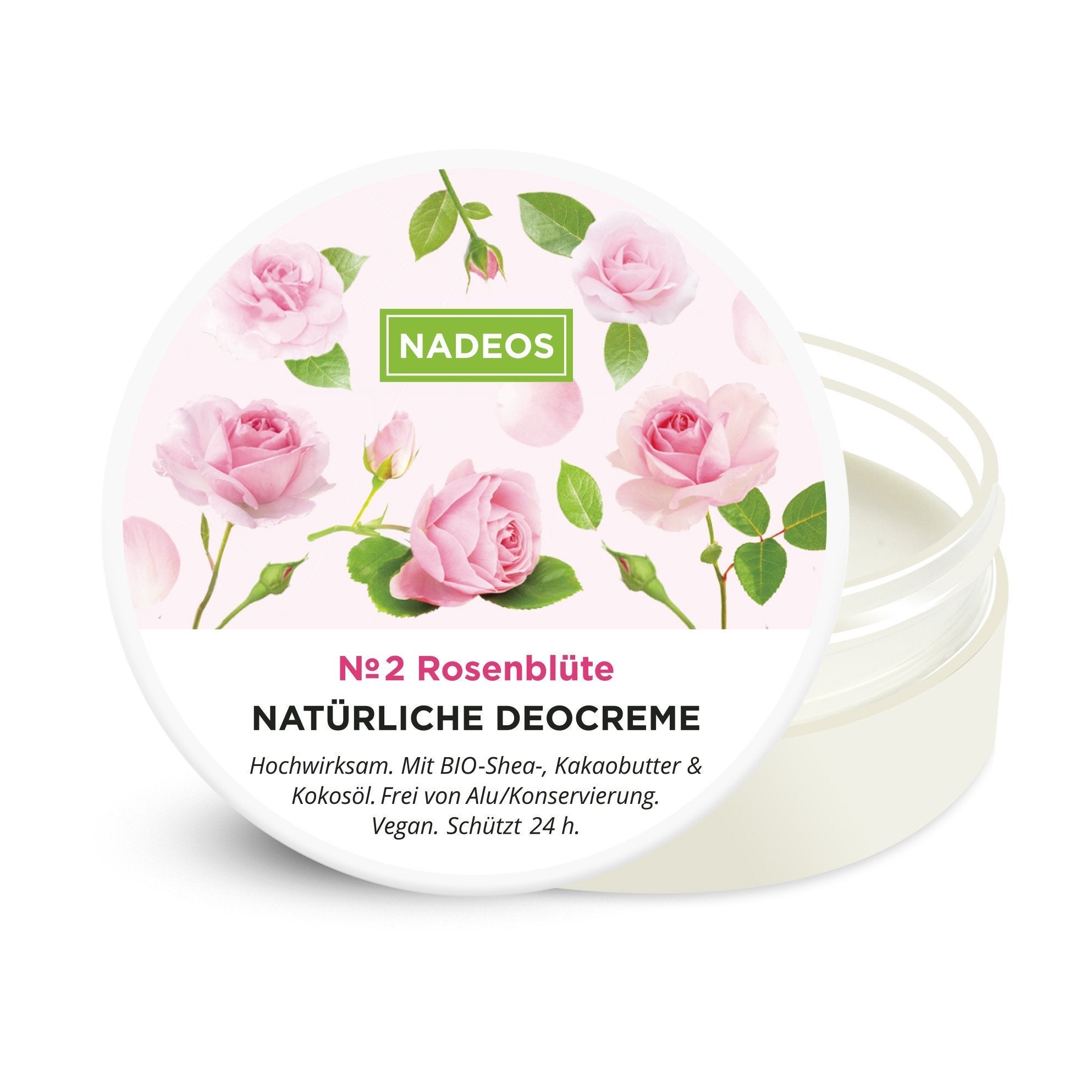 Crema deodorante naturale ai fiori di rosa