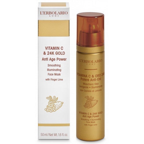 lerbolario-vitamin-c-24k-gold-anti-aging-gesichtsmaske-50ml-2 Maschera viso anti-età alla VITAMINA C e ORO 24K