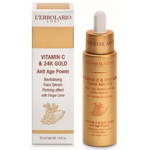 Siero viso antietà alla VITAMINA C e ORO 24K