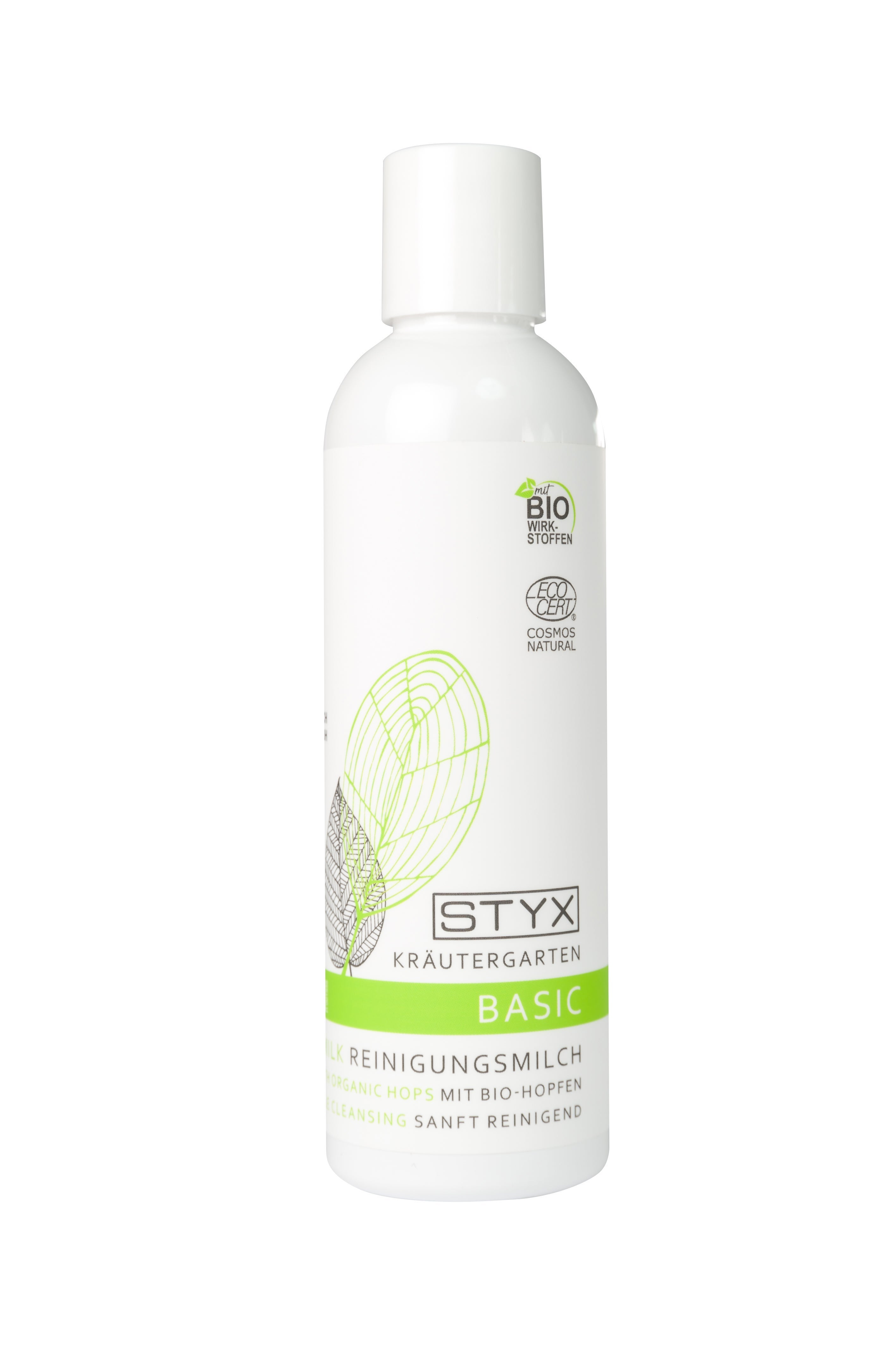 styx-kraeutergarten-reinigungsmilch-bio-hopfen-200ml Lait nettoyant BASIC au houblon bio du Jardin des Plantes