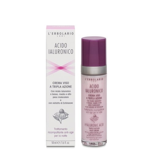 Crème de nuit à l'ACIDE HYALURONIQUE