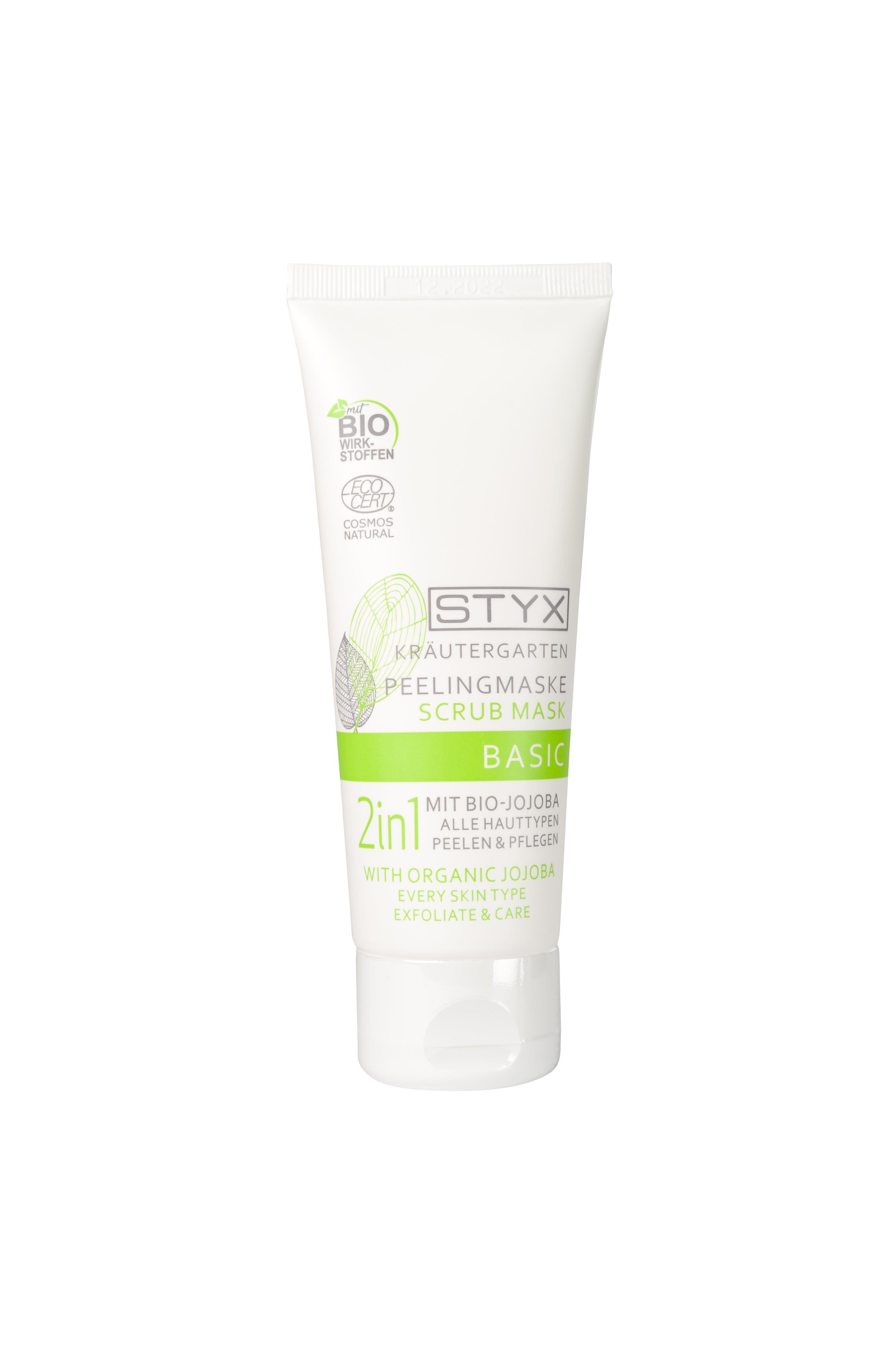 Masque exfoliant BASIC 2en1 avec jojoba bio