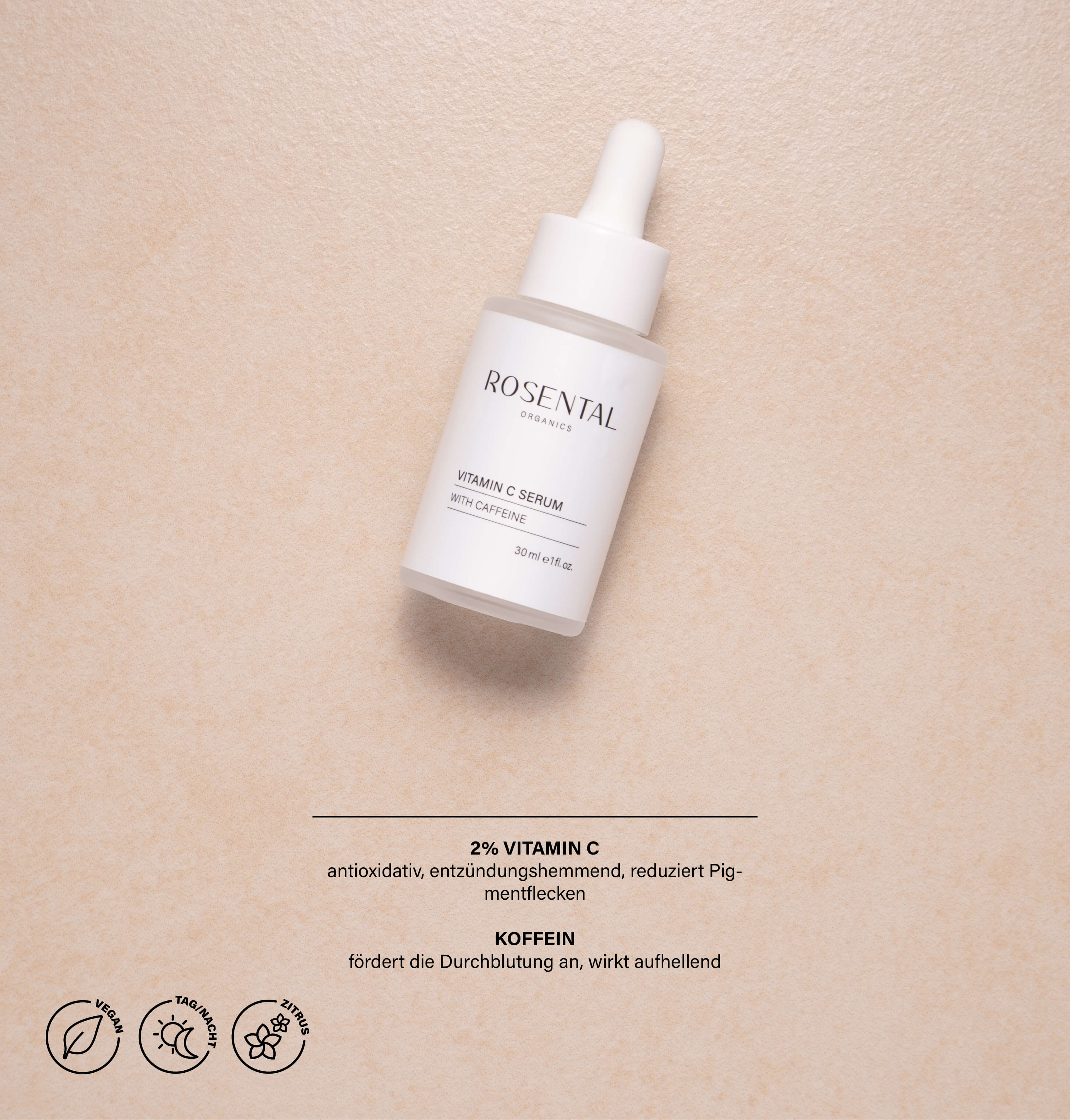 Siero di vitamina C con caffeina