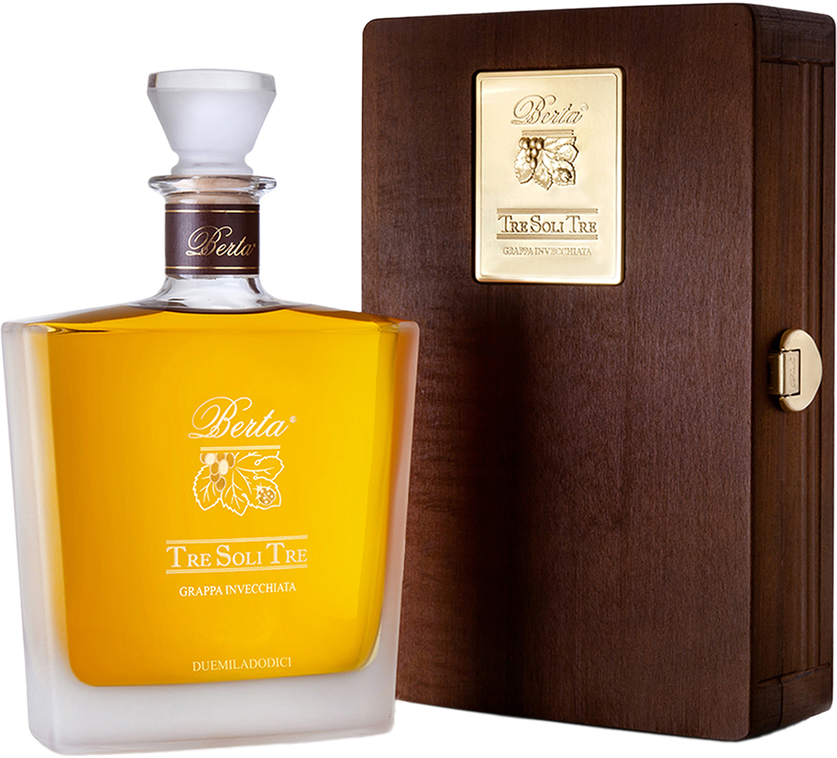 Berta Grappa Tre Soli Tre 2016 Holzkiste