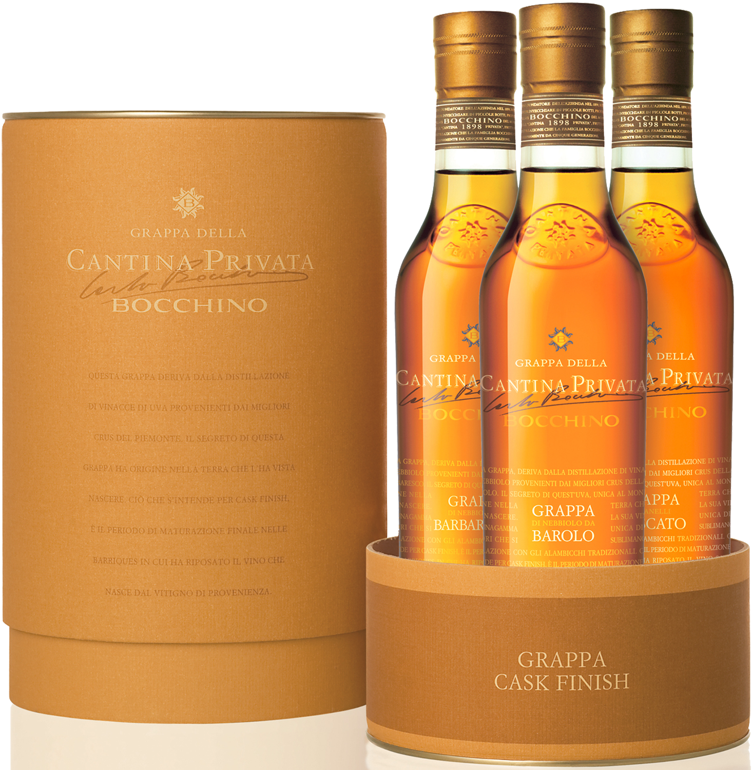 Bocchino Grappa Cantina Privata Cask Finish Tasting Collection