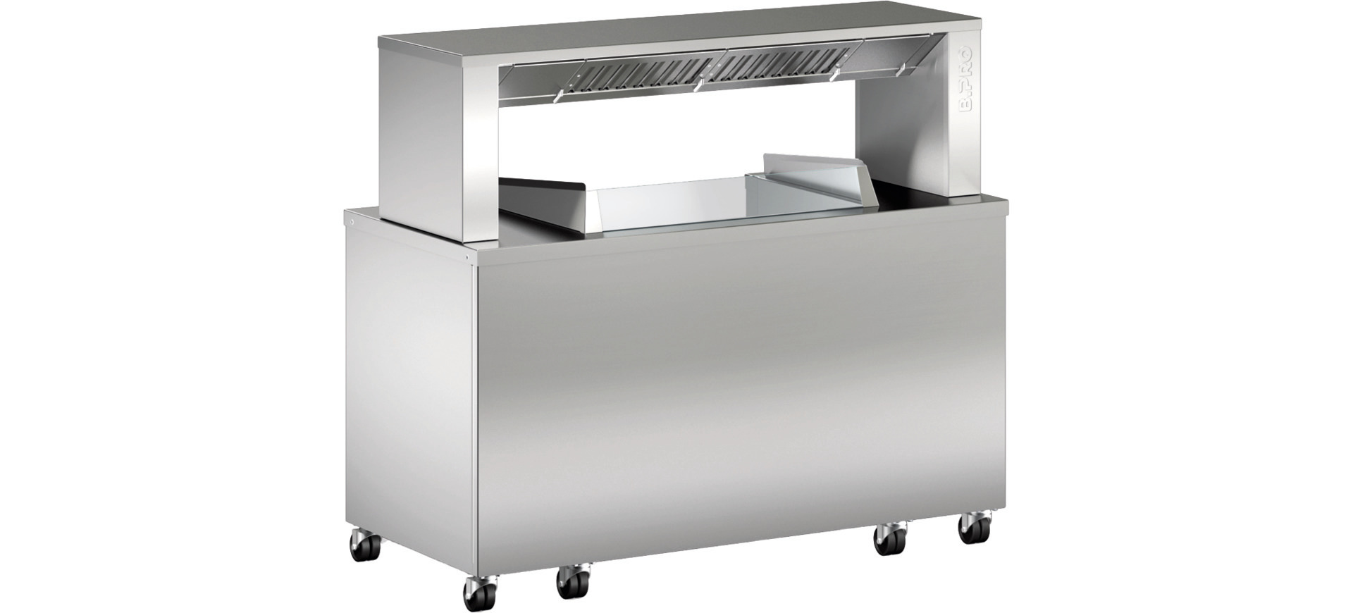 Frontcooking-Station BC FS 2.1 / für 2  Auftischgeräte / 1544 x 756 x 1362 mm