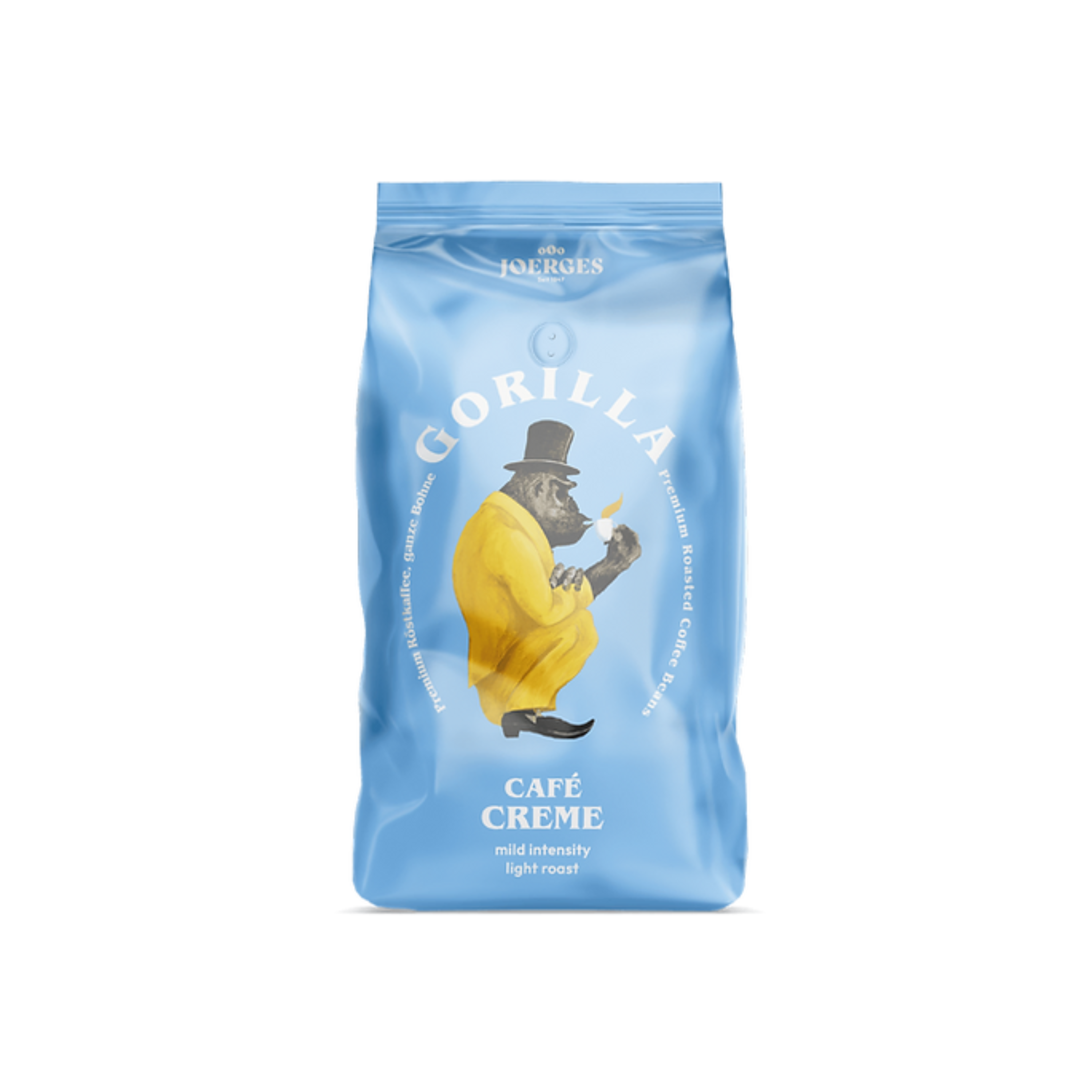 Kaffee Gorilla Café Crème blau