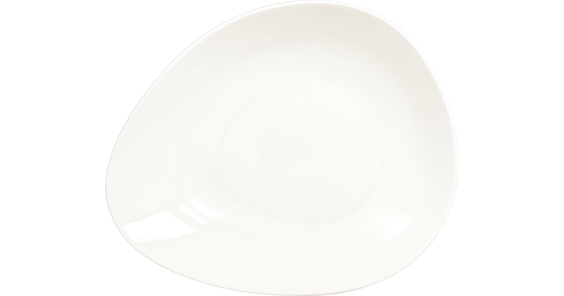 Salatschale shaped 280 x 230 mm / 1,12 l plain-white
