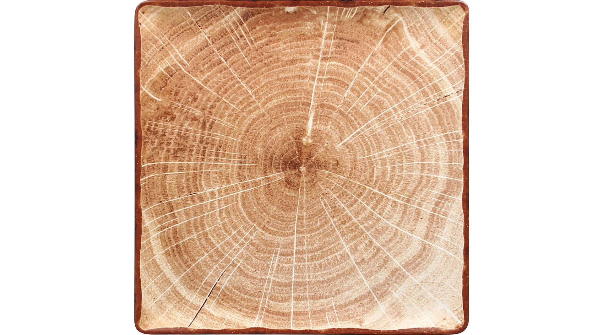Teller quadratisch 302 mm timber-brown Woodart