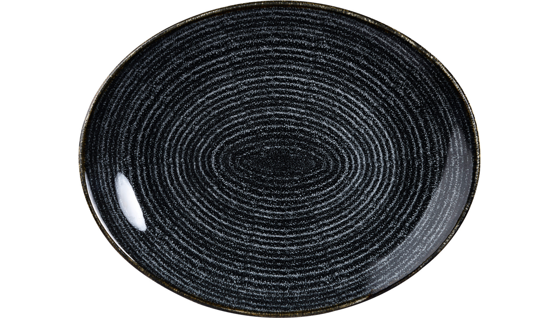 Coupeteller Orbit oval 270 x 229 mm Charcoal black