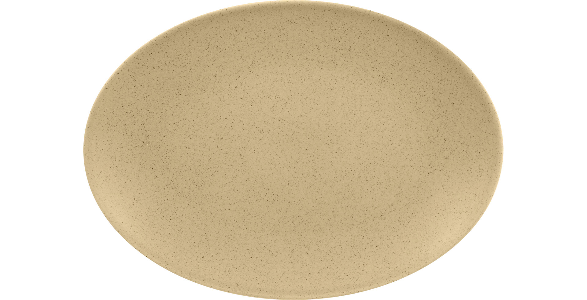 Platte oval 320 x 230 mm almond