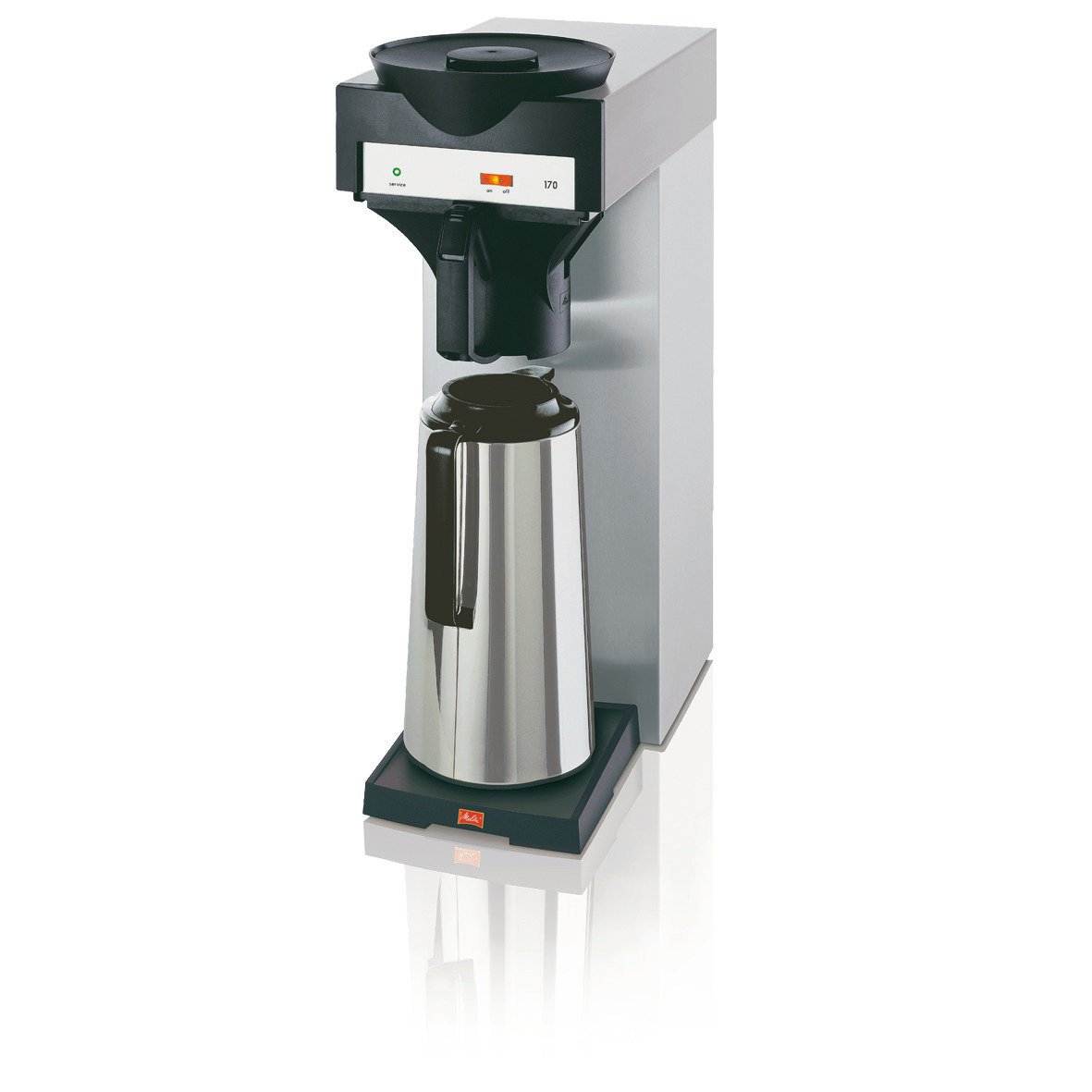 Filterkaffeemaschine für 1,9 oder 2,2 l Isolierkanne 125 Tassen/h