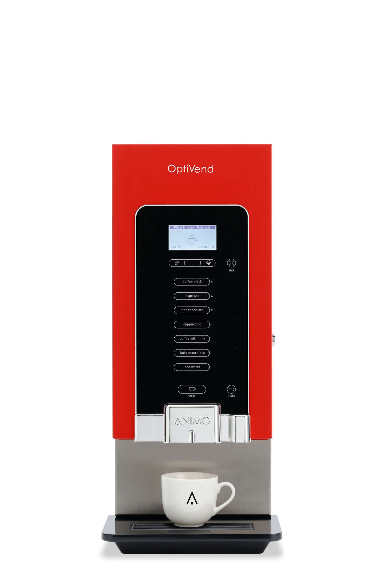 Kaffeevollautomat 2 x 2,30 l /  OptiVend 21s NG / rot