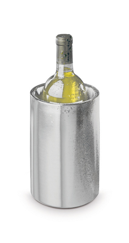 Flaschenkühler doppelwandig für 0,70 - 1,50 l Flaschen matt poliert