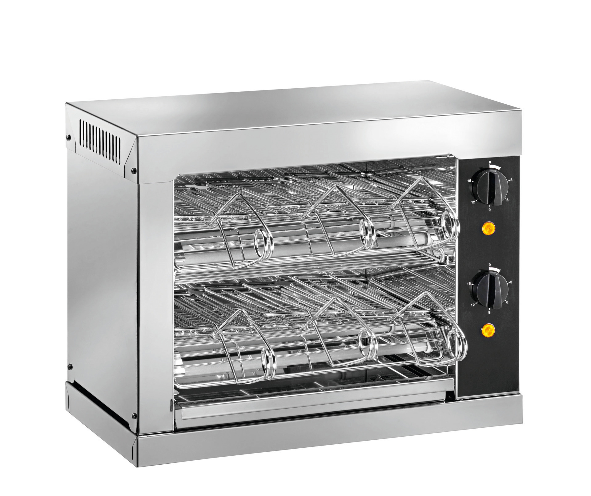 Toaster mit Timer 2 Heizebenen 440 x 240 x 380 mm