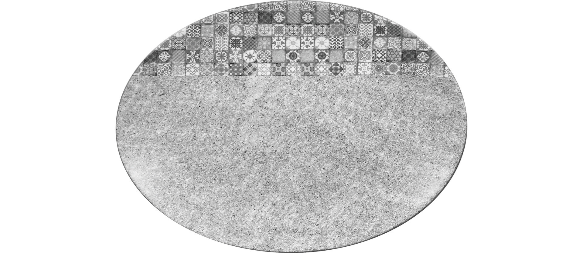 Platte oval 260 x 190 mm