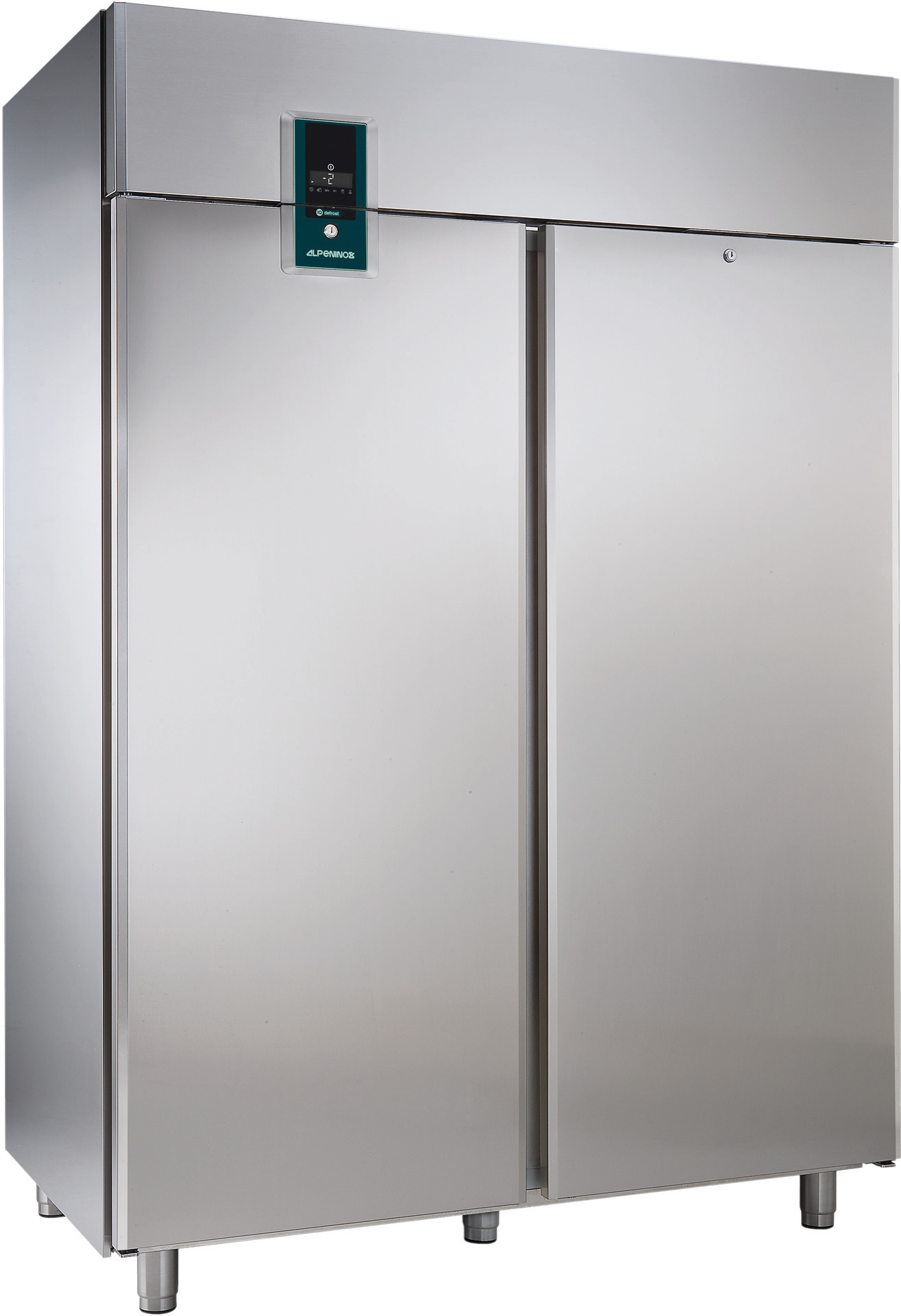 Umluft-Kühlschank 1430,00 l / für GN 2/1 + 2 Volltüren /Edelstahl /zentralgekühlt
