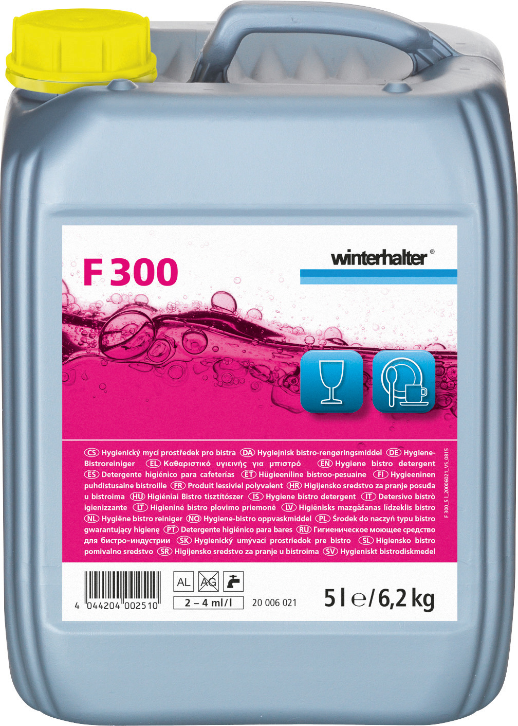 Hygiene-Bistroreiniger F 300 / 5,00 l Kanister