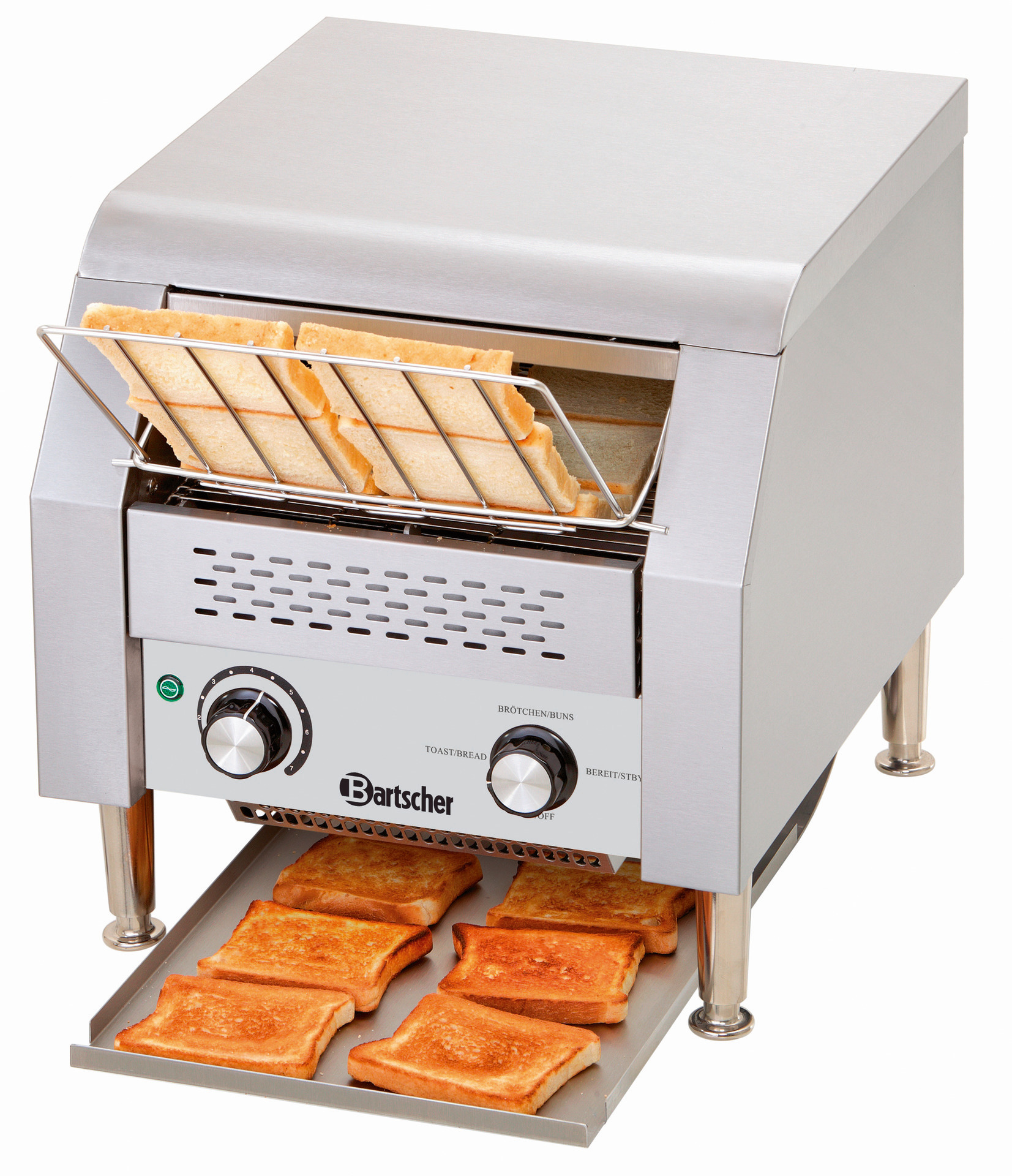 Durchlauftoaster 150 Scheiben/h 370 x 420 x 390 mm / 230 V / 2,24 kW