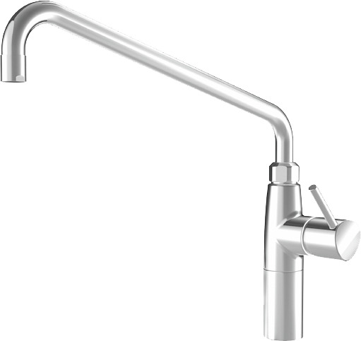 Gastro-Hebelmischer 3/4" mit Schwenkauslauf A 450 ganzchrom