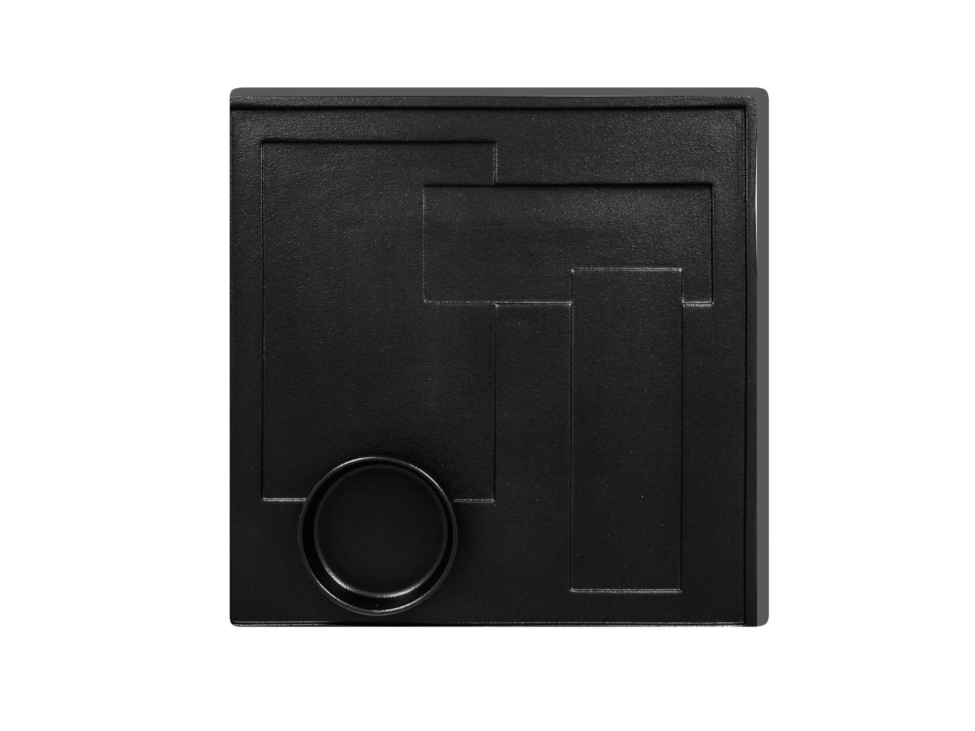 Platte quadratisch Kudamono 300 x 300 mm schwarz
