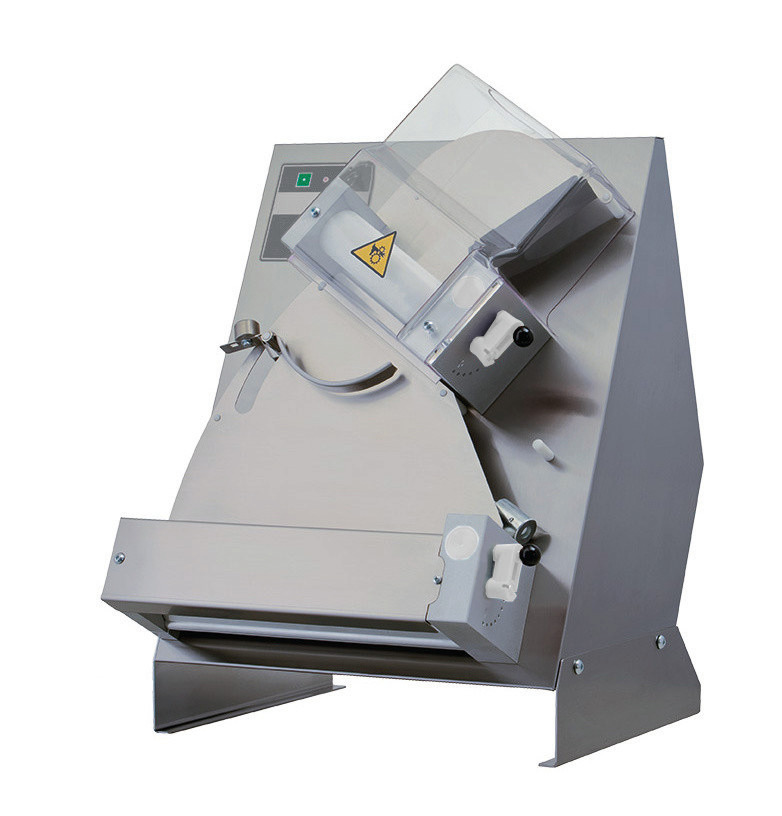 Teig-Ausrollmaschine für runde Pizzen bis ø 300 mm / 430 x 500 x 630 mm