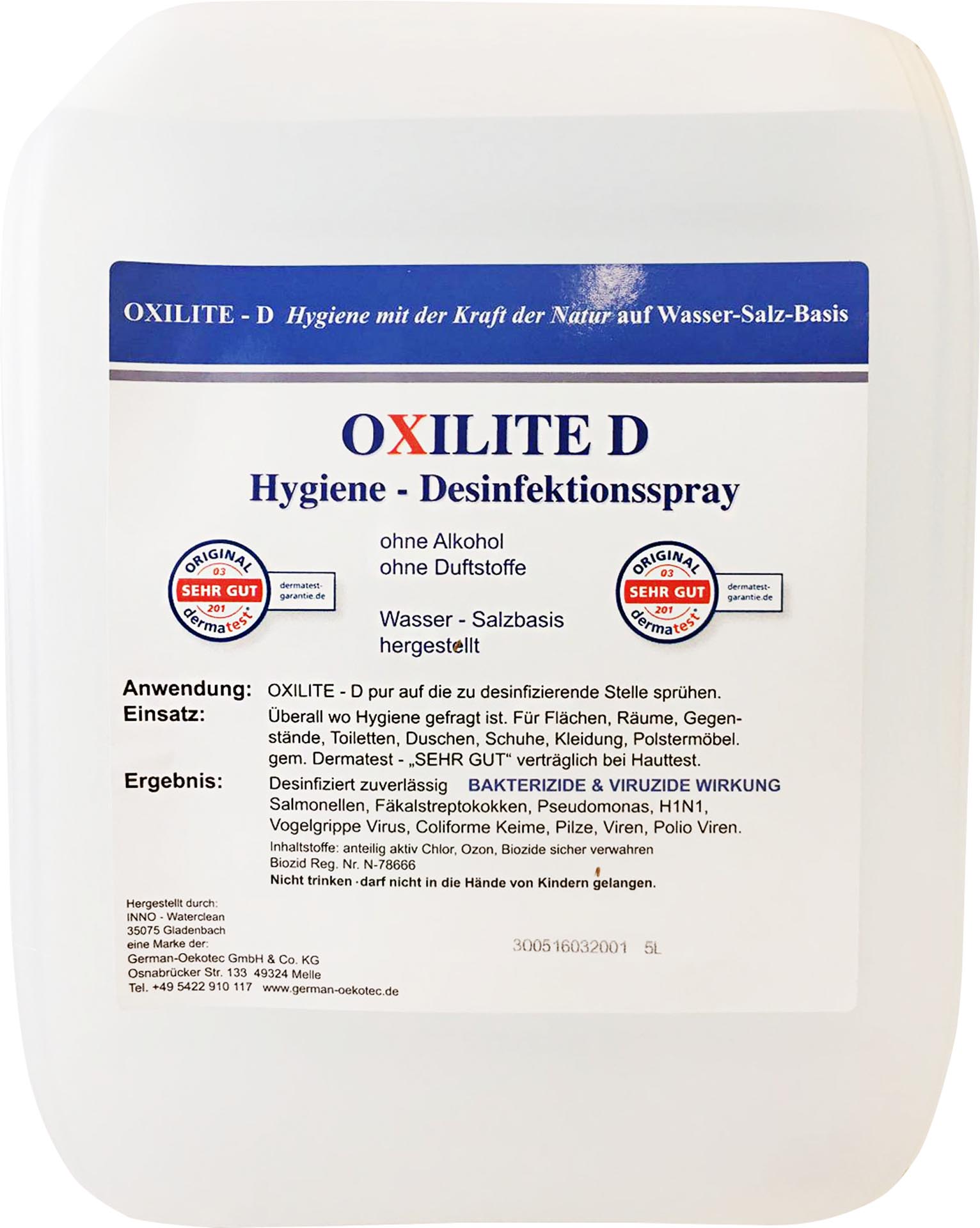 Flächendesinfektion "Oxilite D" 5L S.310