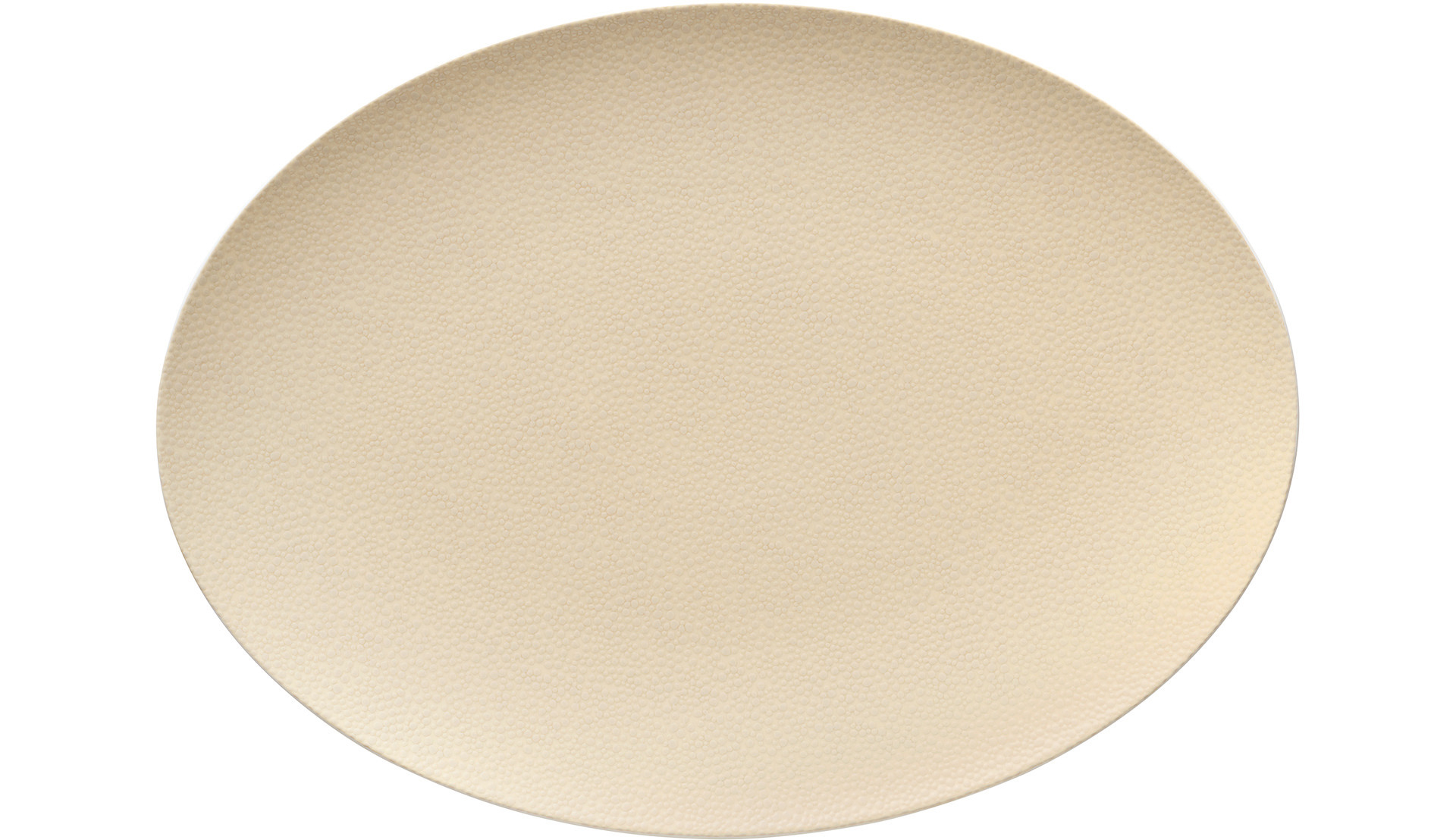 Coupplatte oval 330 x 240 mm champagne