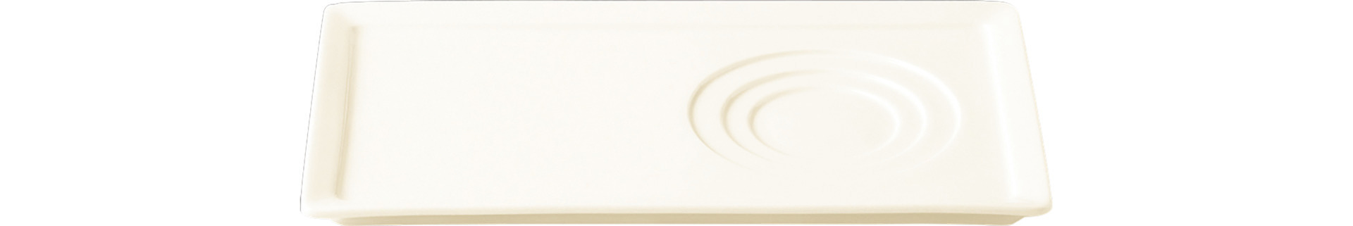 Platte Wasabi rechteckig 3 Ringe 240 x 140 mm crème
