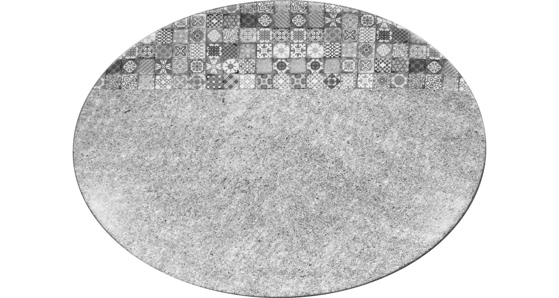 Platte oval 320 x 230 mm