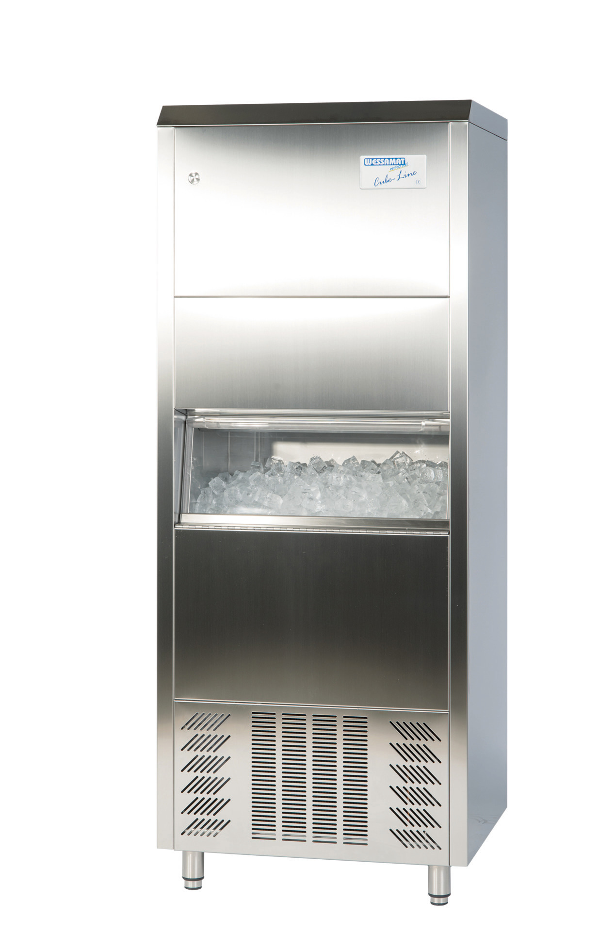 Eiswürfelbereiter IC 130 EW / 125 kg/24h / 60,00 kg Vorrat / Wasserkühlung