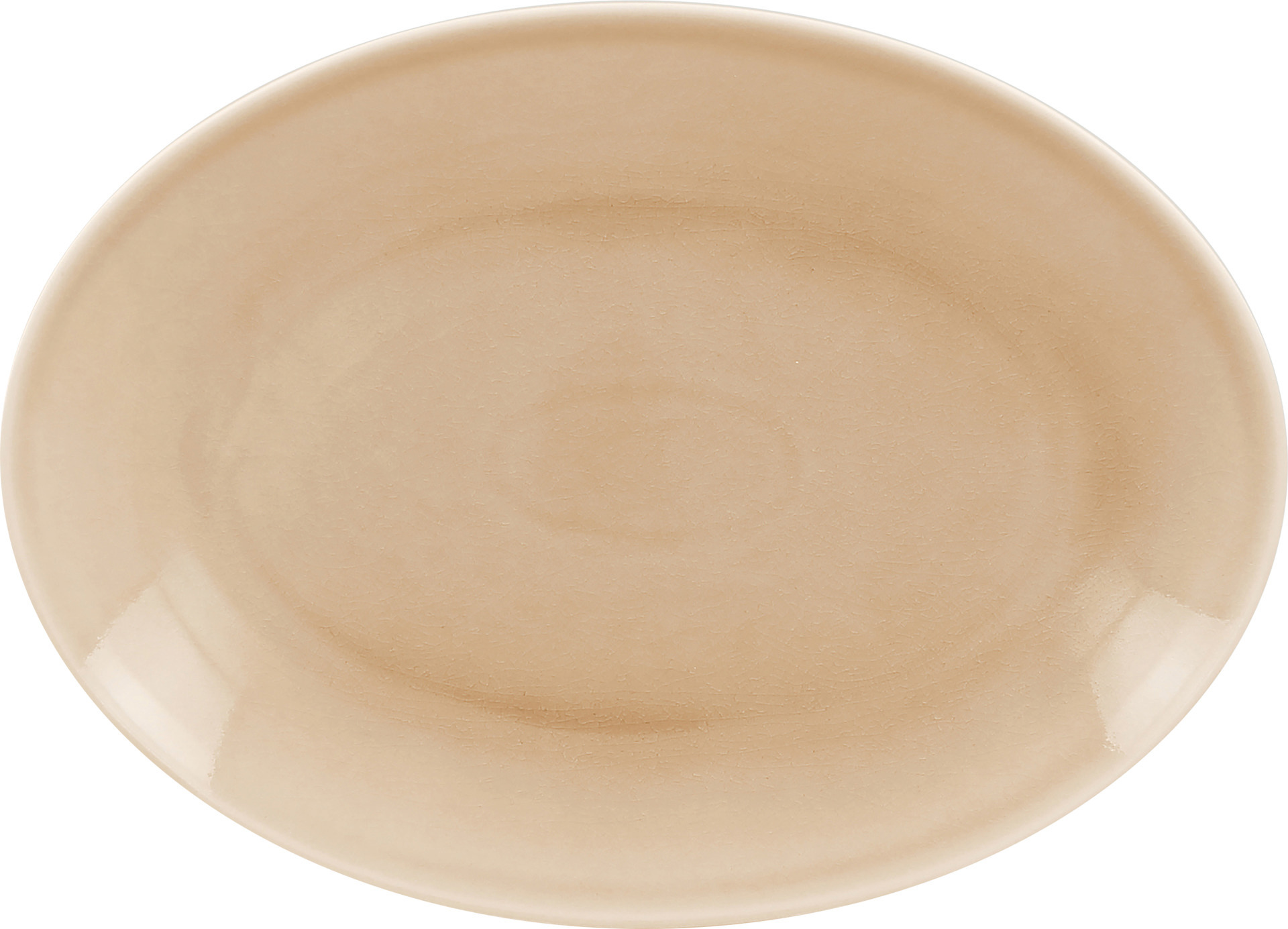 Platte oval 360 x 270 mm beige Vintage