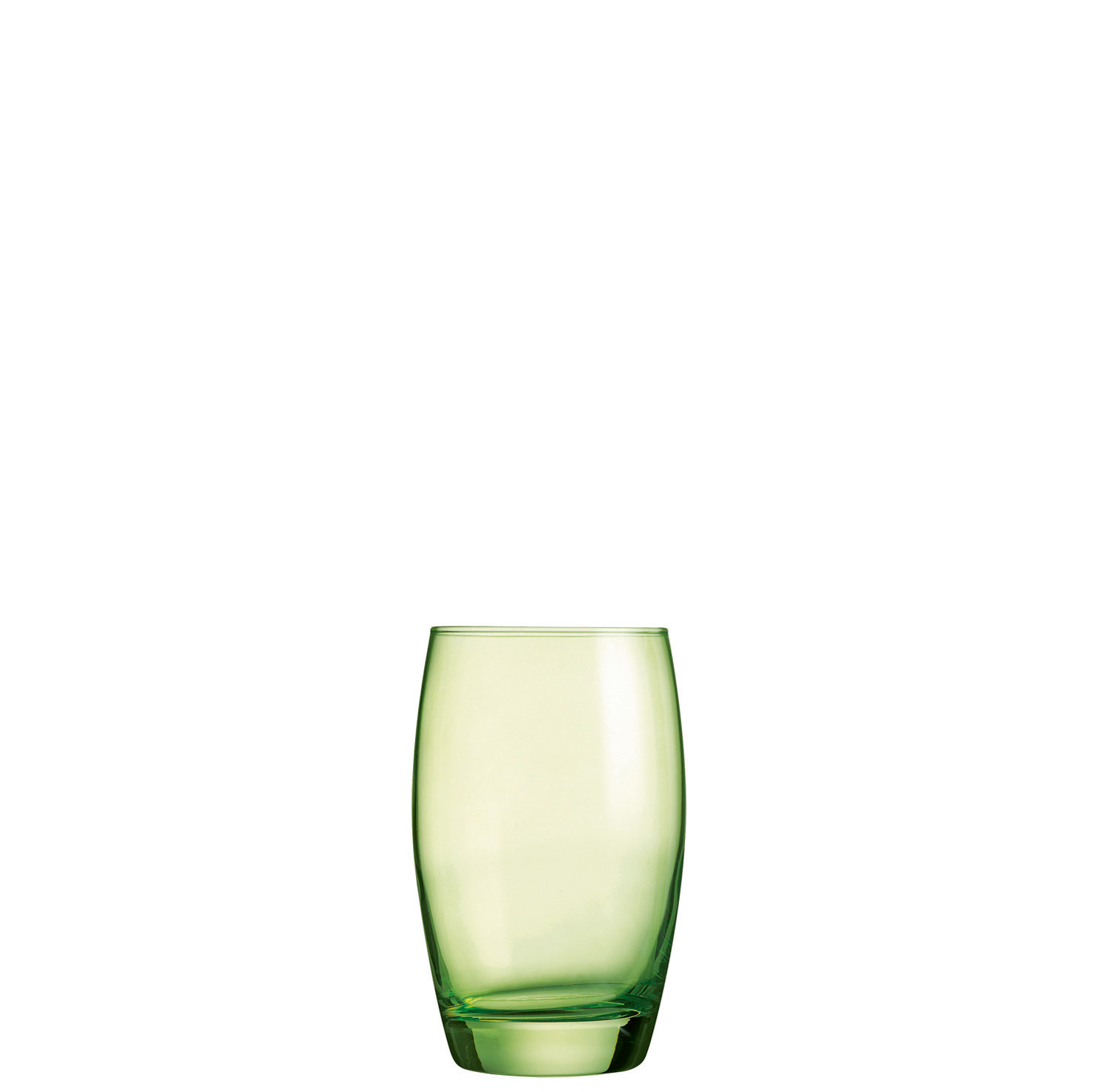 Longdrinkglas 76 mm / 0,35 l transparent + grün besprüht